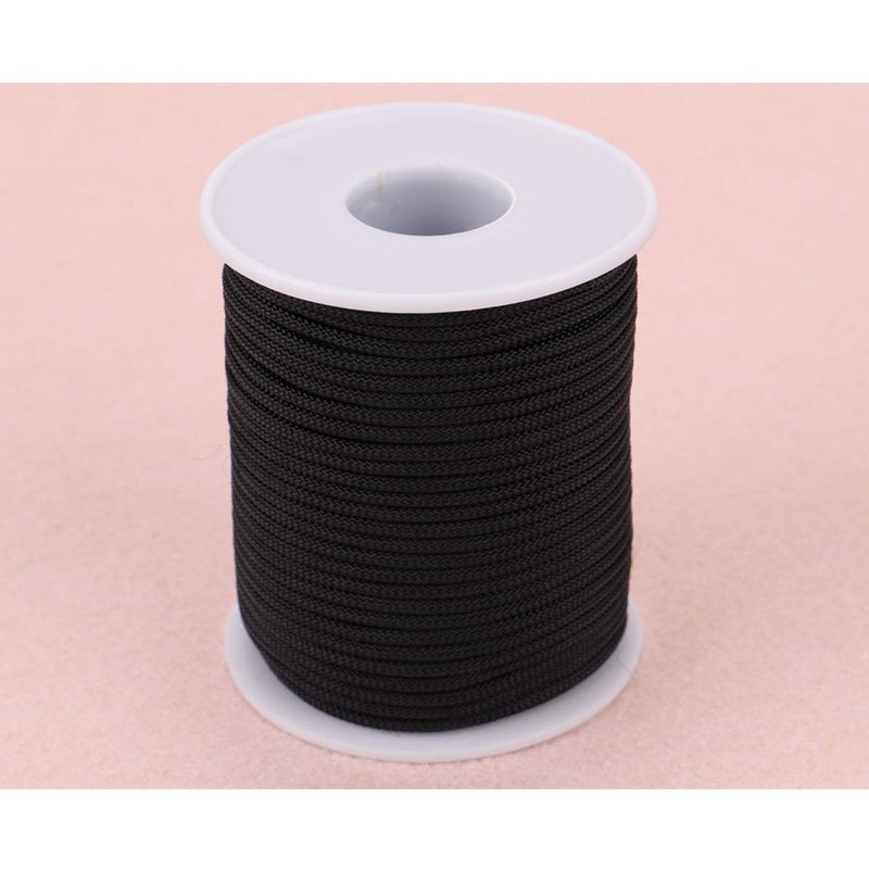 McFanBe Braided Nylon Twine Cord Thread String for Necklace Bracelet Jewelry Making Crafting Accessories (2mm-98feet, Black) - Image 3
